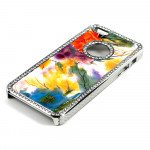 Wholesale iPhone 5 5S  Fusion Diamond Chrome Case (Flower MIX)